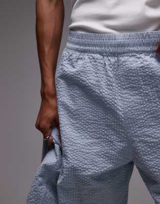 Carhartt Toland Seersucker Regular Fit Shorts In Blue