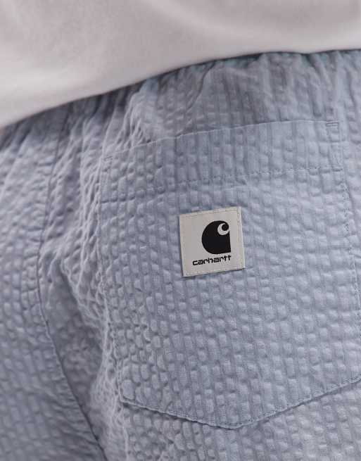 Carhartt WIP - Toland - Short d'ensemble coupe classique en crépon - Bleu, 3 de 5