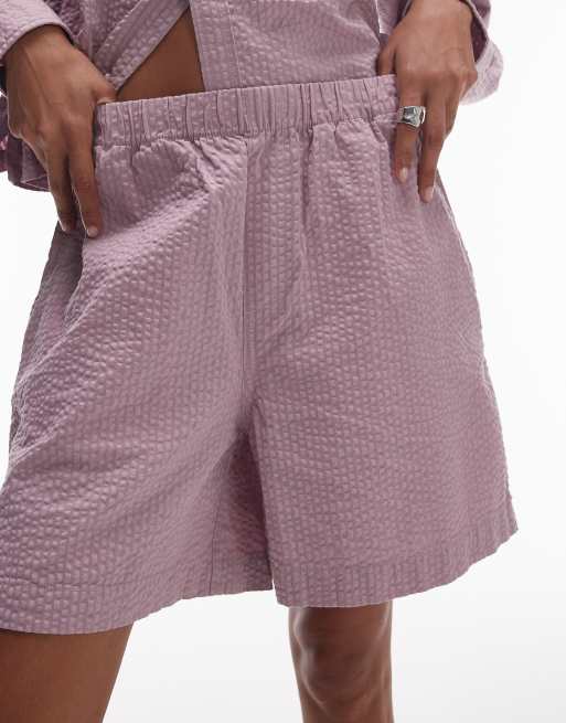 Carhartt WIP - Toland - Short d'ensemble coupe classique en crépon - Rose, 4 de 5