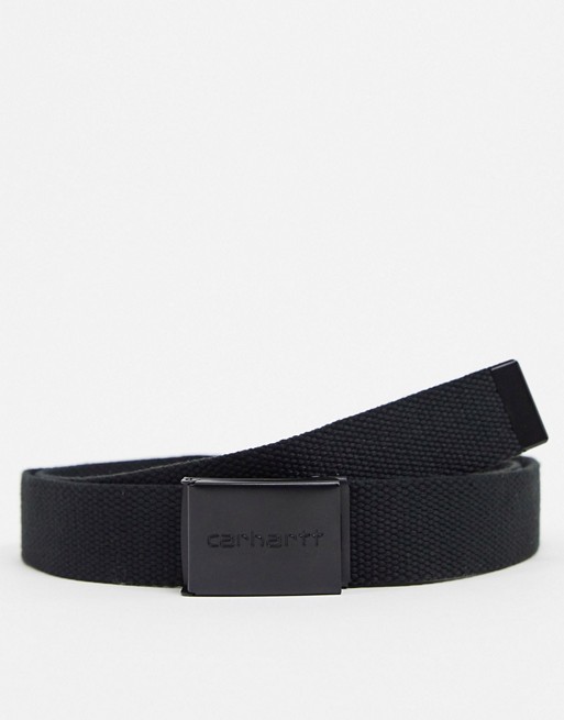 Carhartt WIP Tonal Clip belt in black