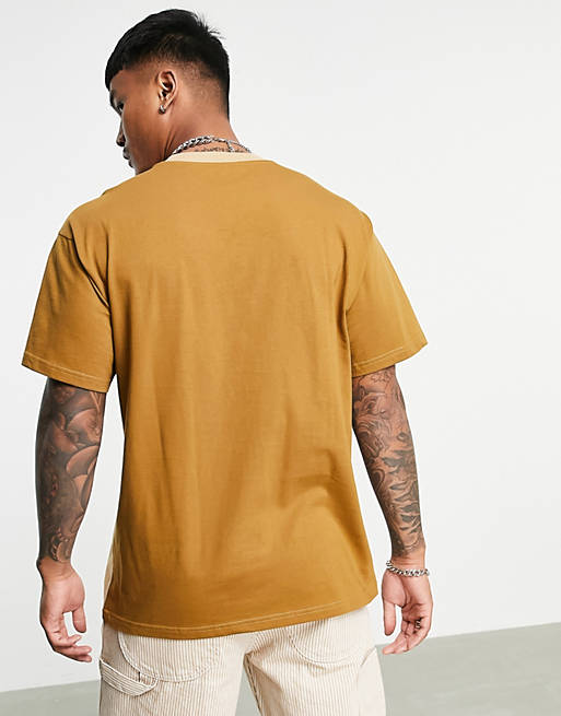 Men Carhartt WIP tonare t-shirt in brown 