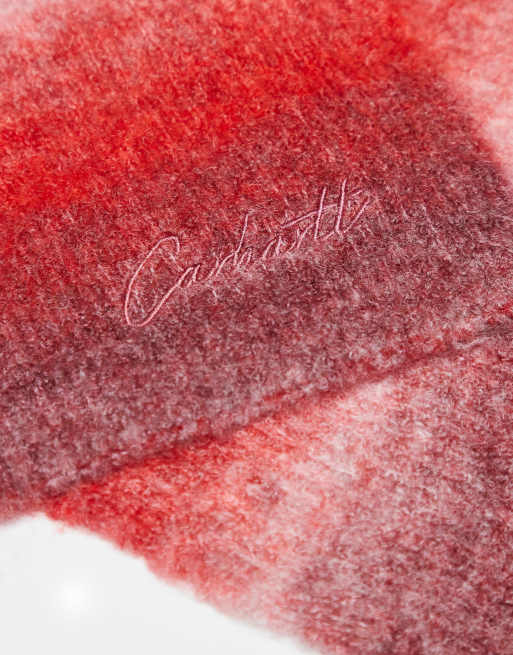 Carhartt WIP – Tony – Schal mit rotem und braunem Streifen, 2 von 3