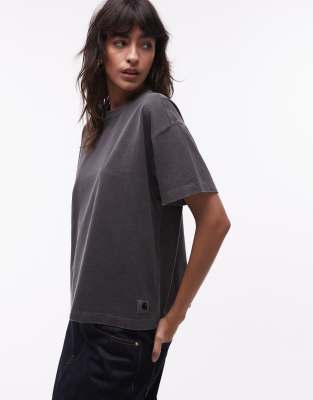 Carhartt WIP - Torian - Oversize-T-Shirt in verwaschenem Schwarz