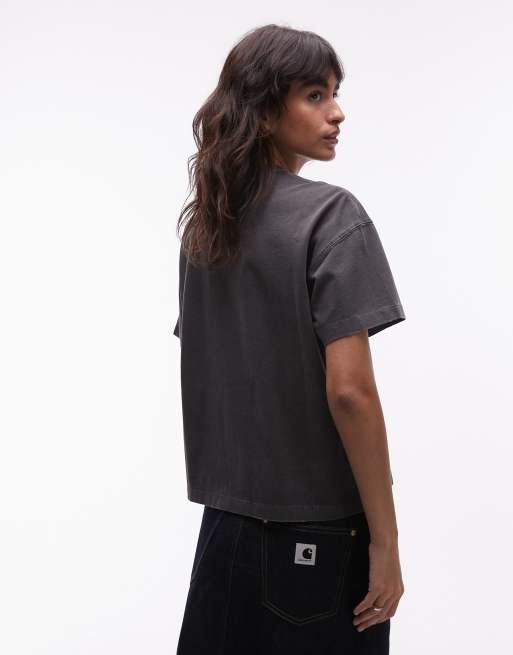 Carhartt WIP – Torian – Oversize-T-Shirt in verwaschenem Schwarz, 3 von 4