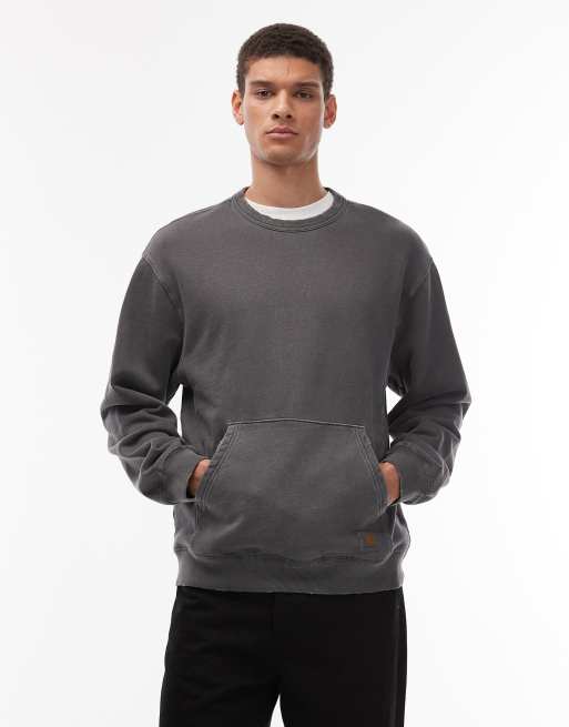 Carhartt WIP - Torian - Vasket sort oversized sweatshirt