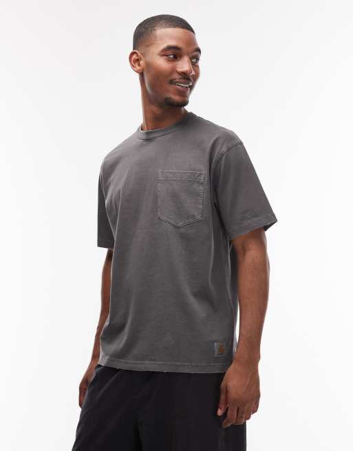 Carhartt WIP - Torion - Forvasket sort oversized T-shirt