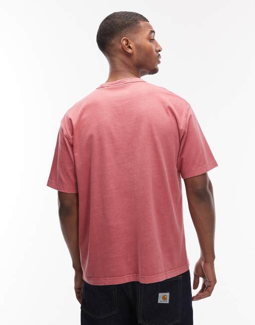 Carhartt WIP torion oversized t-shirt in washed red, 3 of 5