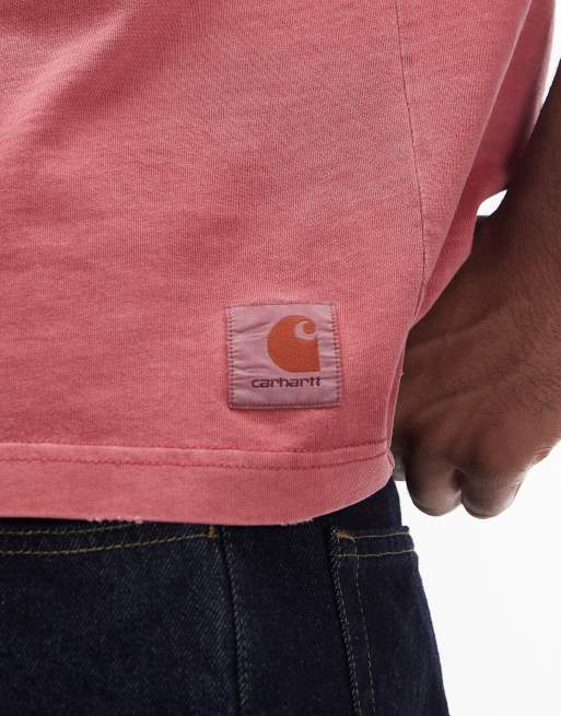 Carhartt WIP torion oversized t-shirt in washed red, 5 of 5
