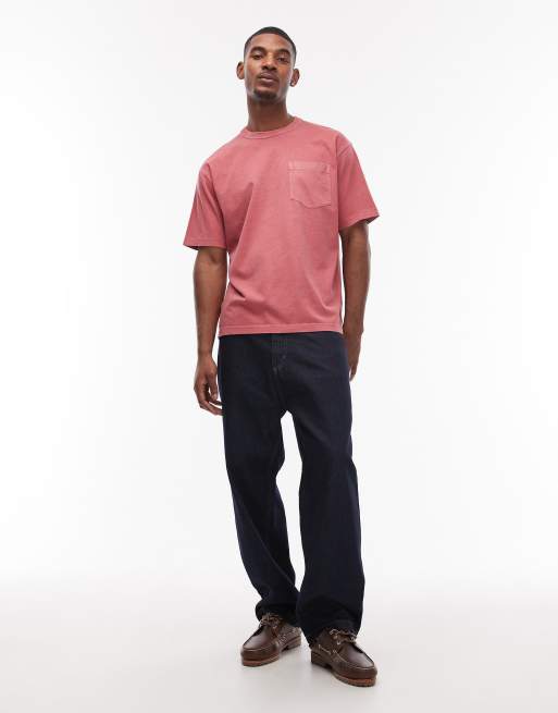 Carhartt WIP – Torion – Rödtvättad t-shirt i oversize, 2 av 5