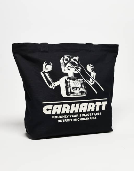 Carhartt WIP - Tote bag en toile à motif - Noir, 2 de 3