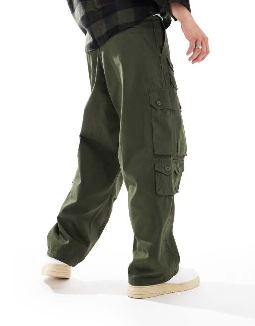 Carhartt WIP – Tracker – Zielone spodnie o luźnym kroju, 5 z 5