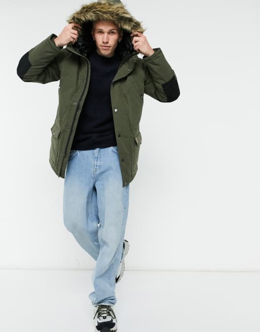 Carhartt Wip Trapper Parka Jacke In Khaki Asos