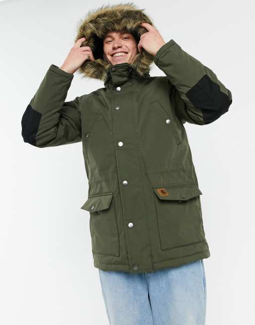 Parka carhartt best sale trapper homme