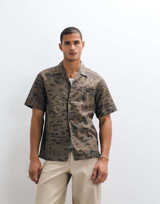 Carhartt WIP Travon shirt in animal print, 5 of 5