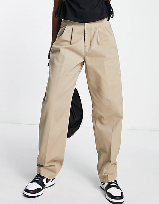 Carhartt WIP Tristin chino pants in beige | ASOS