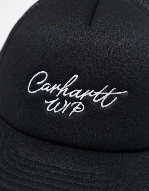 Carhartt WIP – Trucker-Kappe in Schwarz mit Signatur-Logo, 2 von 4