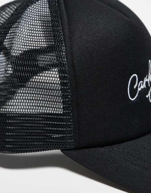Carhartt WIP – Trucker-Kappe in Schwarz mit Signatur-Logo, 4 von 4
