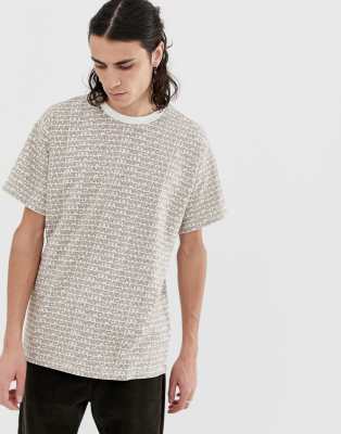 Carhartt WIP Carhartt WIP Typo short sleeve t-shirt in cream-Neutral