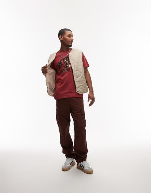 Carhartt WIP underground graphic t-shirt in red, 2 of 4