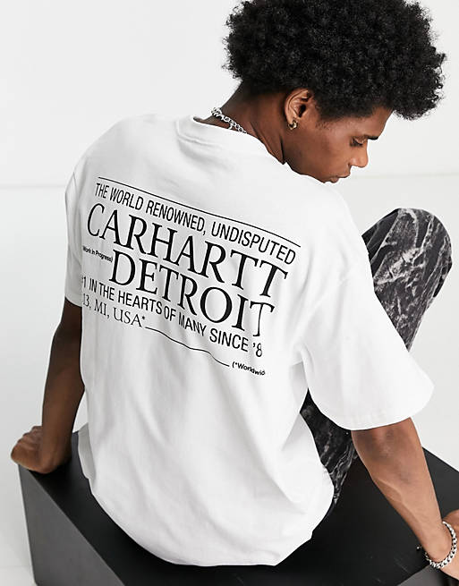 Complaint Patch Extremely important Carhartt WIP undisputed t-shirt in white | ASOS