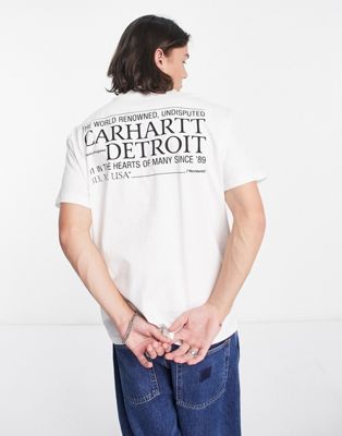 Carhartt WIP undisputed t-shirt in white