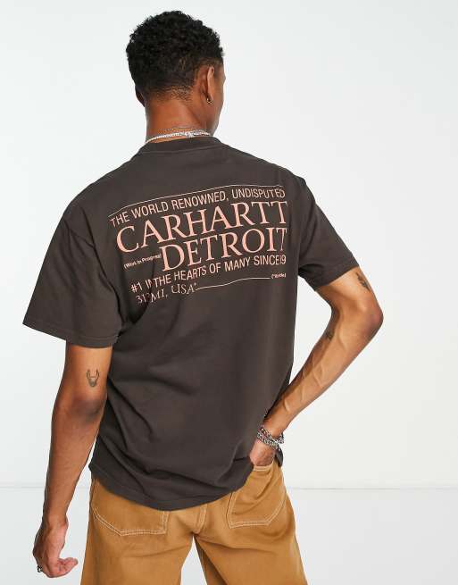 T-shirt 'Papa Army - Ne Lui Dites Pas De Brochet !' Marron - Coton - Taille Régulière - Neuf