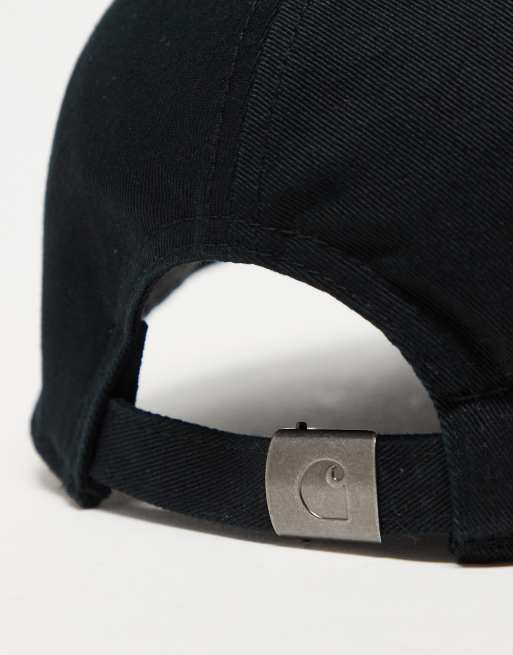 Carhartt WIP unisex Amour heart print cap in black, 3 of 4