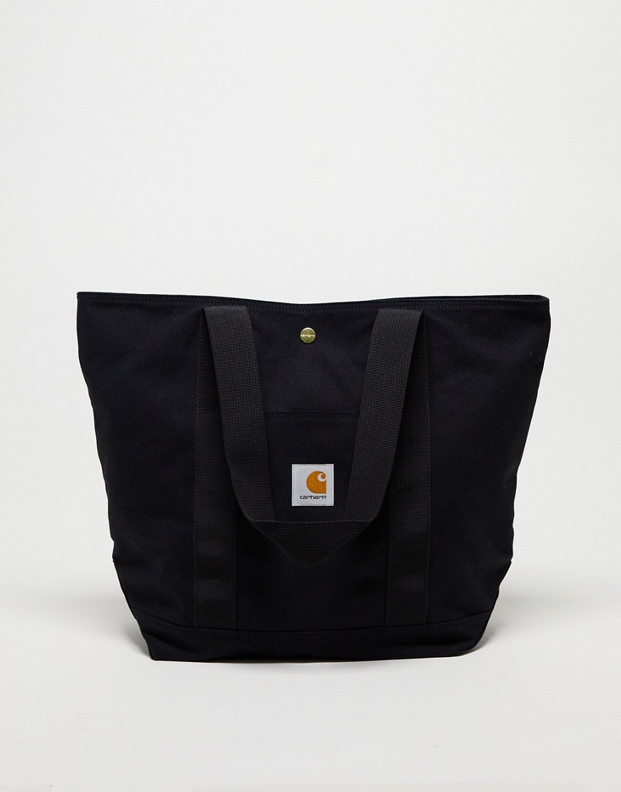 Carhartt WIP unisex canvas tote bag in black