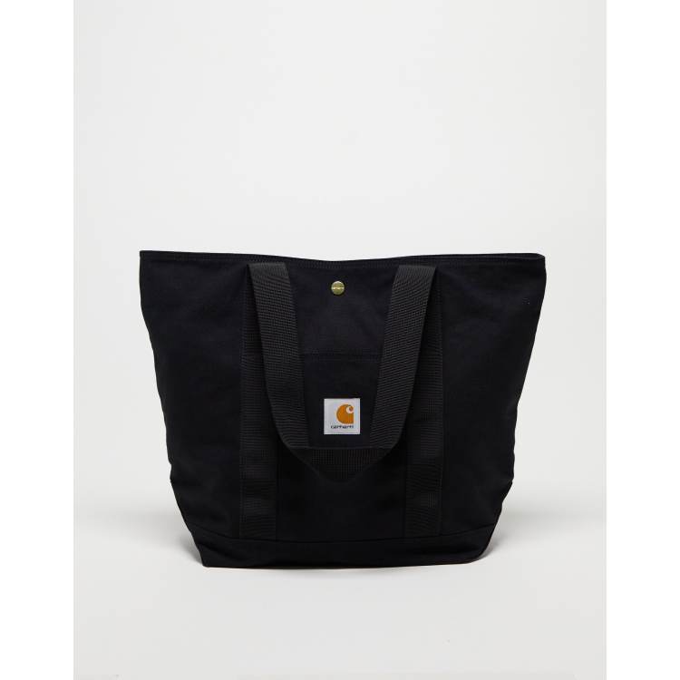 Carhartt WIP unisex canvas tote bag in black