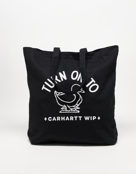 Carhartt WIP unisex stamp tote bag in black - view 1
