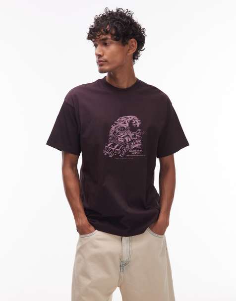 Carhartt WIP unit loose fit t-shirt in brown