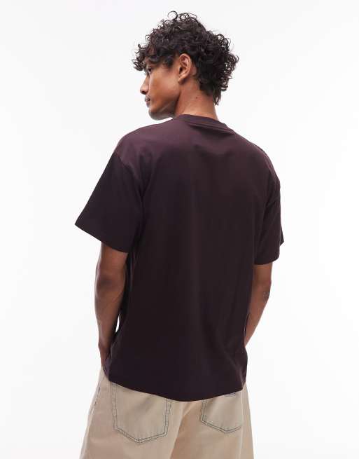 Carhartt WIP Unit loose fit t-shirt in brown, 3 of 5