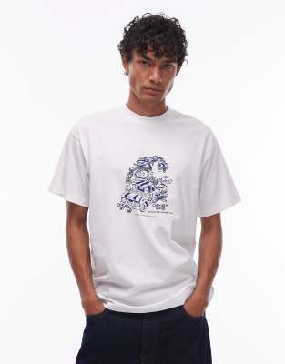 Carhartt WIP - Unit - T-shirt ample à imprimé - Blanc