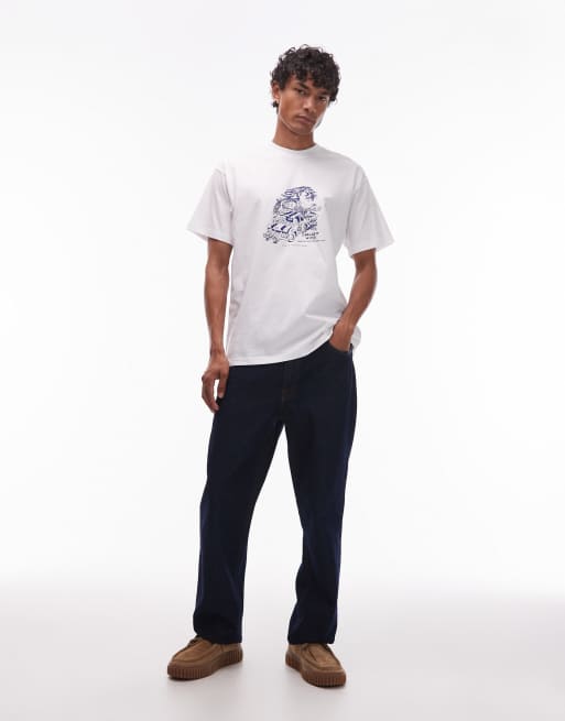 Carhartt WIP - Unit - T-shirt bianca vestibilità ampia, 2 di 5