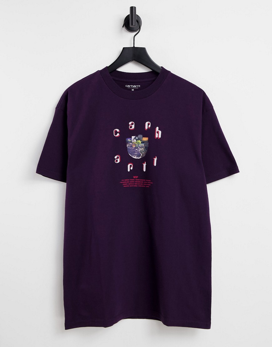 Carhartt WIP - Unite - T-shirt imprimé au dos - Violet