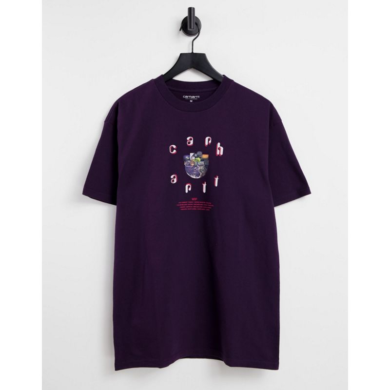 Novità T-shirt e Canotte Carhartt WIP - Unite - T-shirt viola con stampa sulla schiena