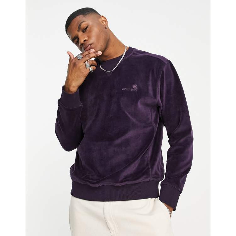 Velvet on sale sweatshirt mens