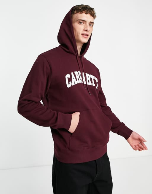 Maroon best sale carhartt sweatshirt