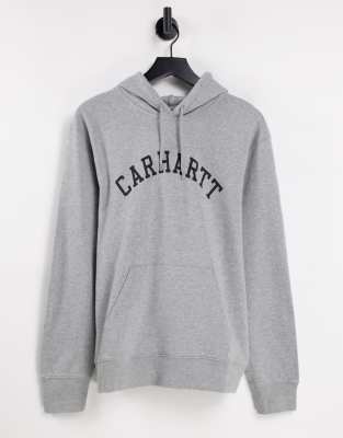 Carhartt WIP university script logo hoodie in grey