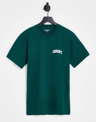 Carhartt WIP university script t-shirt in green