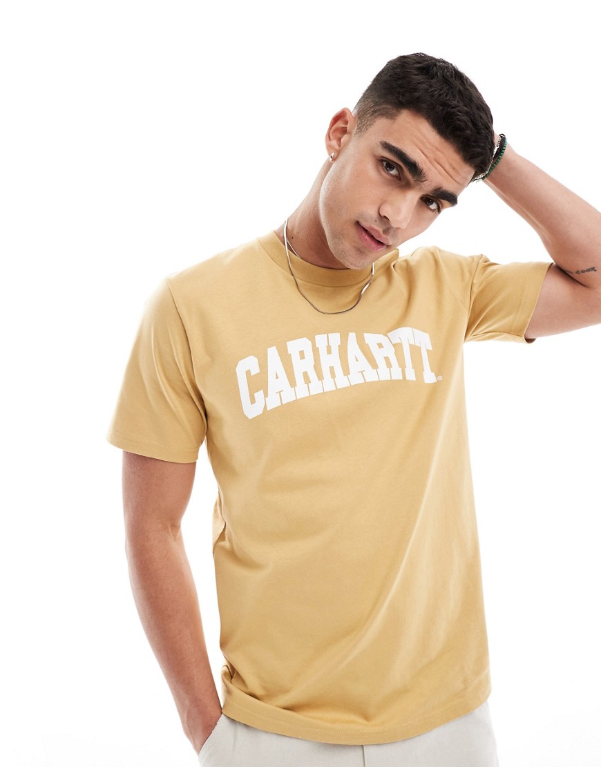 Carhartt WIP university t-shirt in beige-Neutral