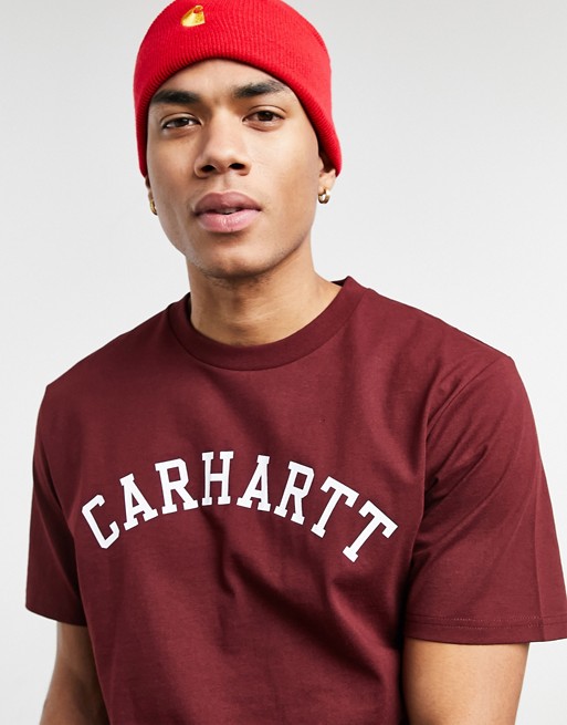 Carhartt WIP university t-shirt in red