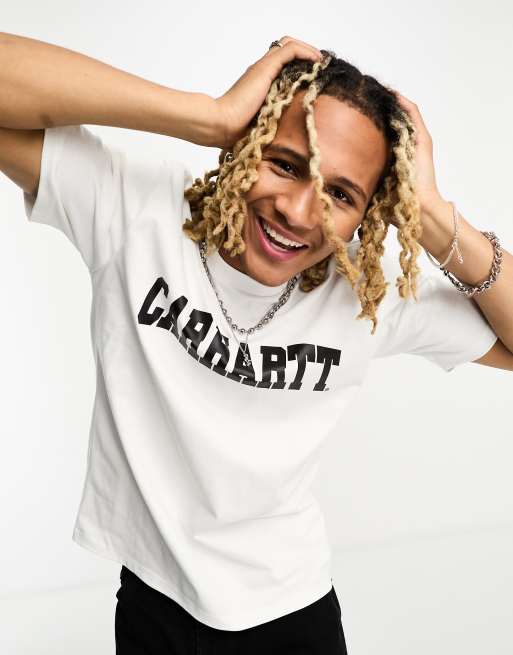 Carhartt WIP university t-shirt in white
