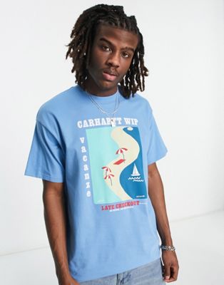 Carhartt WIP vacanze t-shirt in blue