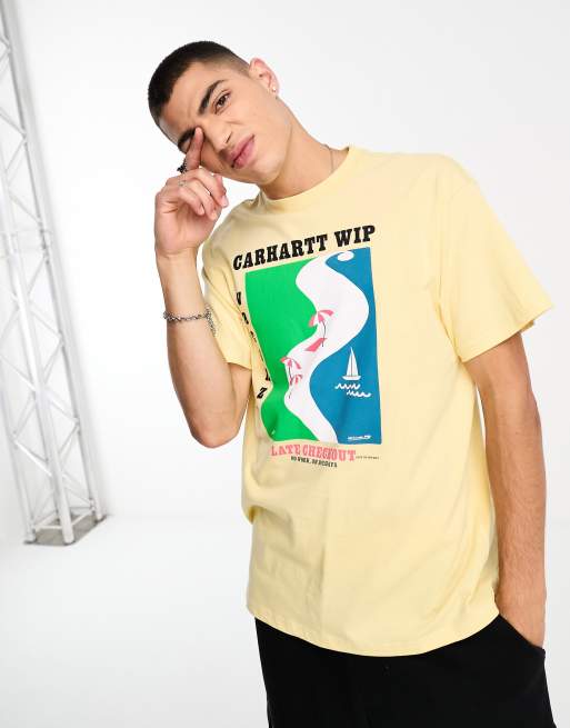 Carhartt WIP – Vacanze – T-Shirt in Gelb