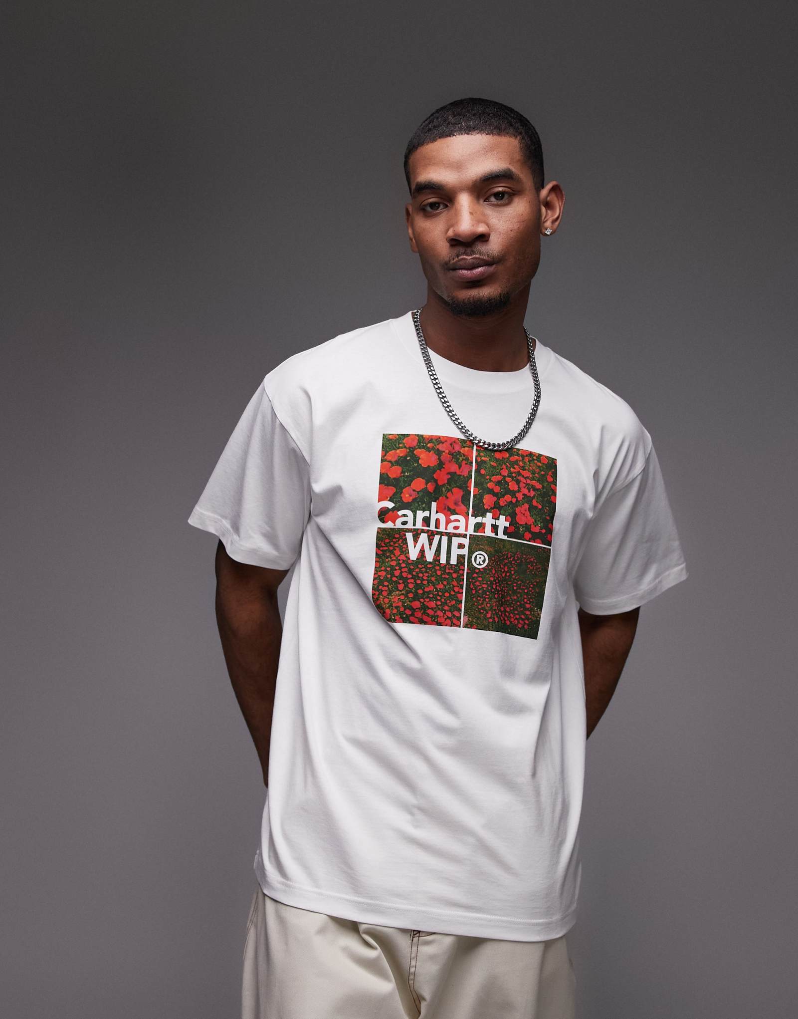 Белая футболка с рисунком Carhartt WIP valley