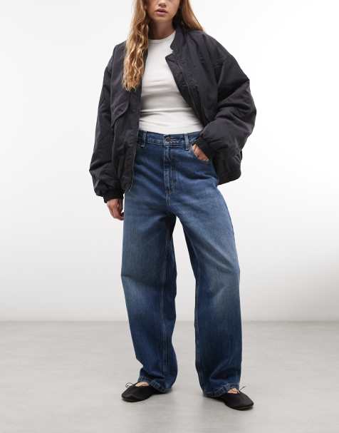 Carhartt WIP vaqueros Brandon baggy holgados de corte recto en lavado azul medio - view 1