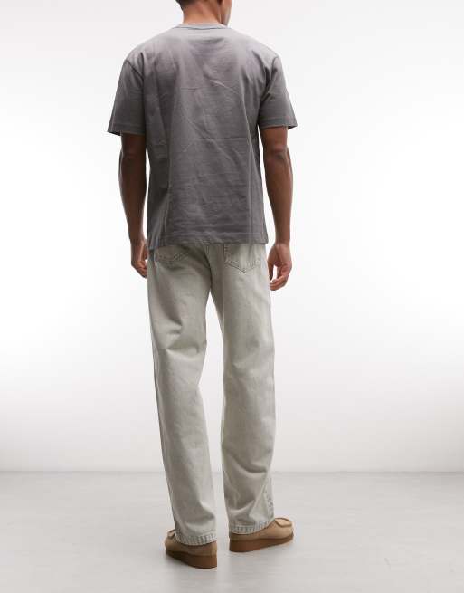Carhartt WIP - Vaqueros Landon de corte holgado y tapered en lavado chalk, 2 de 5