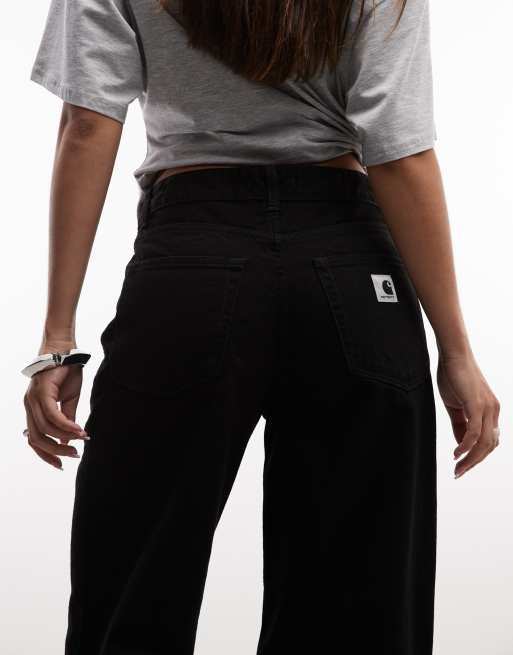 Carhartt WIP - Vaqueros Lavine de pernera recta en lavado negro, 5 de 5