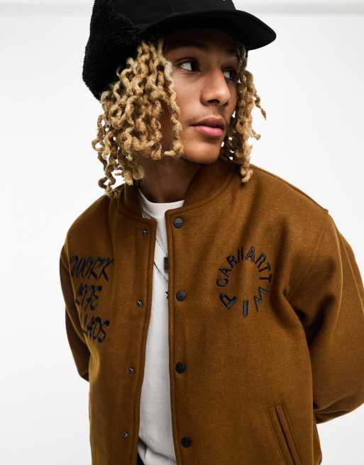 Carhartt varsity jacket new arrivals